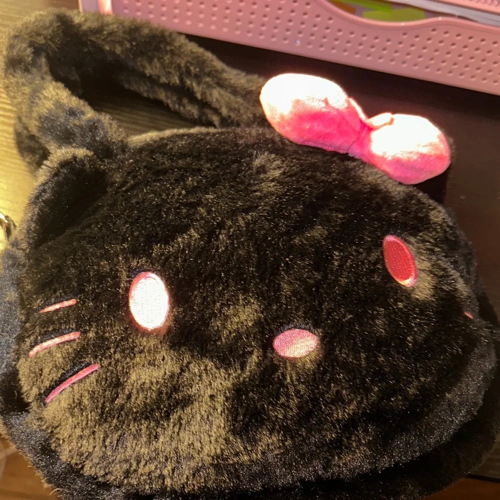 Sanrio Hello Kitty Black & Pink Purse Handbag (NIB) - Picture 2 of 4